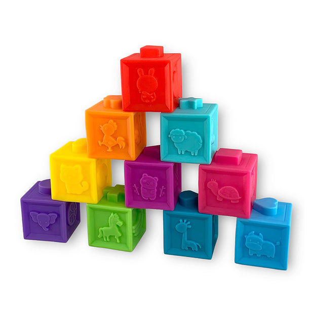 Hap-P-Kid Little Learner Soft Building Blocks | Stacking Block