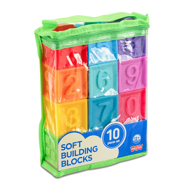 Hap-P-Kid Little Learner Soft Building Blocks | Stacking Block