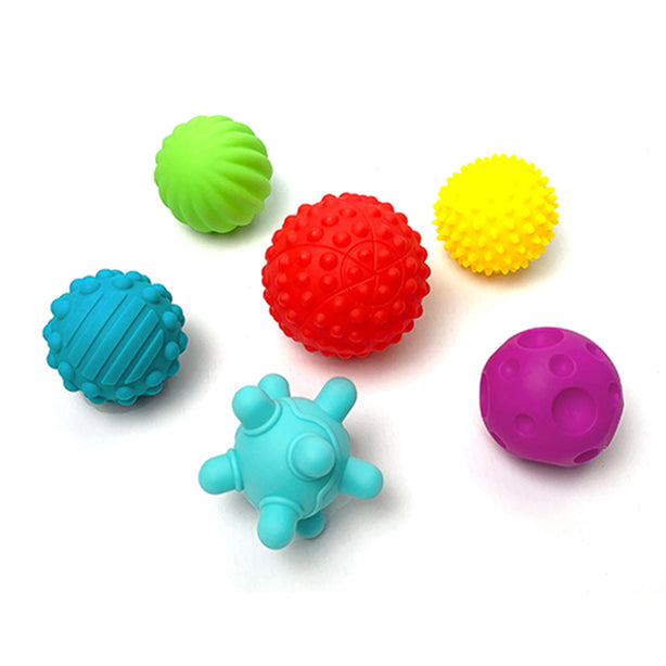 Hap-P-Kid Little Learner Textured Sensory Soft Ball Set - 6pcs
