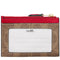 Coach Mini Skinny Id Case In Signature Canvas  - Tan/ Carnation CW870