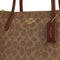 Coach Fiona Zip Tote Bag In Signature Canvas - Tan/ Brown CBT18