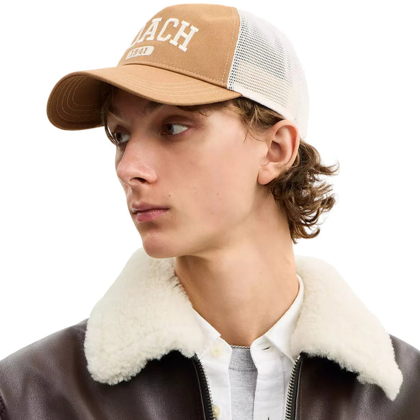 Coach 1941 Varsity Trucker Hat - Light Saddle CCN87