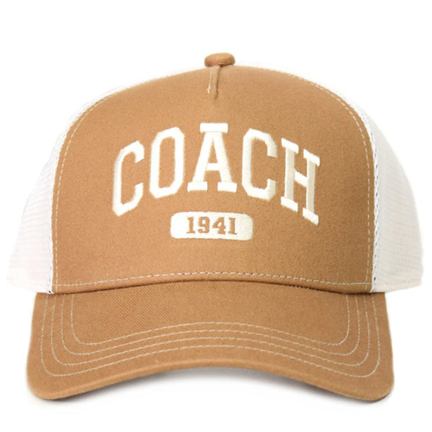Coach 1941 Varsity Trucker Hat - Light Saddle CCN87
