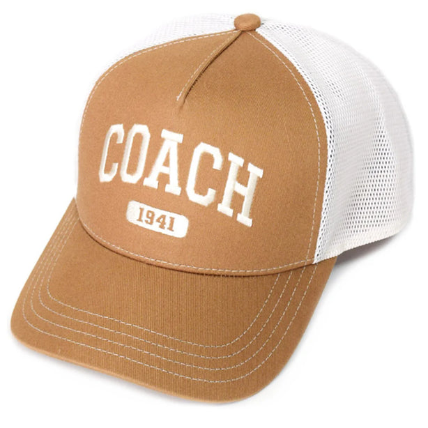 Coach 1941 Varsity Trucker Hat - Light Saddle CCN87