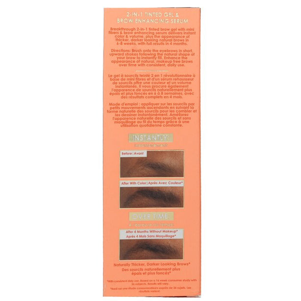 Grandebrow 2 In 1 Tinted Brow Gel + Brow Enhancing Serum - # Dark - 3.5ml/0.12oz
