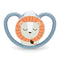 NUK Space Perfect Match Air Night Silicone Soother Pacifier 1pc/box | 0-6 Months | Made in Germany | Glow in the Dark - Lion