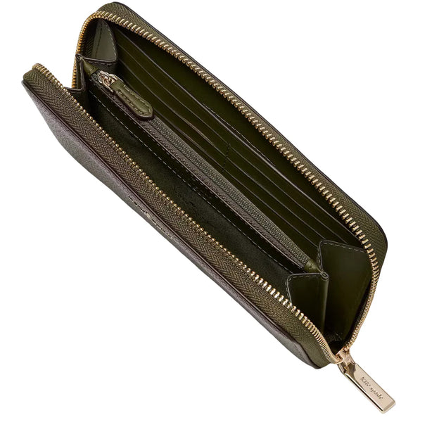 Kate Spade Lena Large Continental Wallet - Enchanted Green KH786