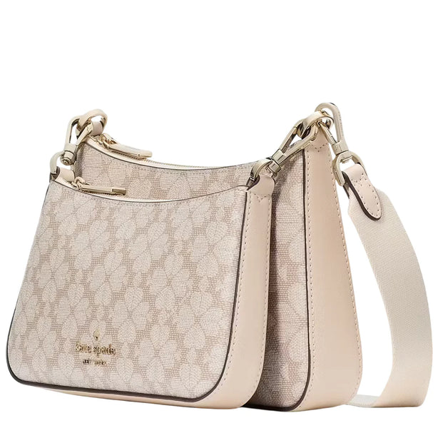Kate Spade Spade Flower Small Crossbody Bag - Dark Beige Multi KI372