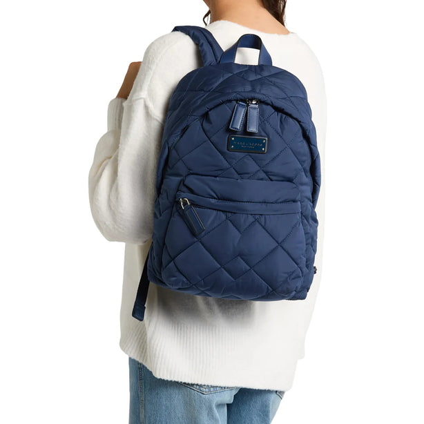 Marc Jacobs Quilted Nylon Backpack Bag - Azure Blue M0011321