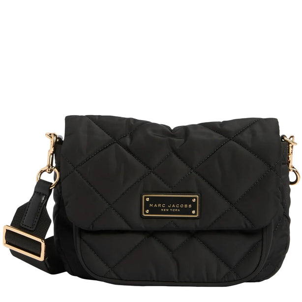 Marc Jacobs Quilted Nylon Flap Messenger Bag - Black 4F5HMS018H02