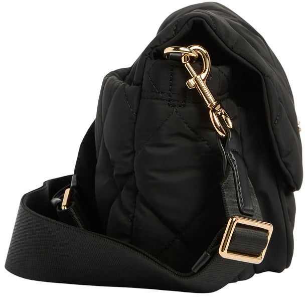 Marc Jacobs Quilted Nylon Flap Messenger Bag - Black 4F5HMS018H02