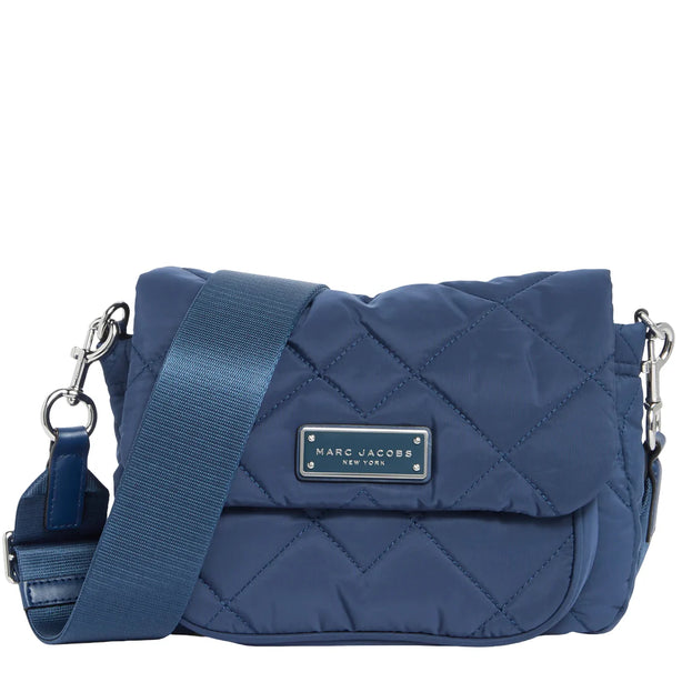 Marc Jacobs Quilted Nylon Flap Messenger Bag - Azure Blue 4F5HMS018H02
