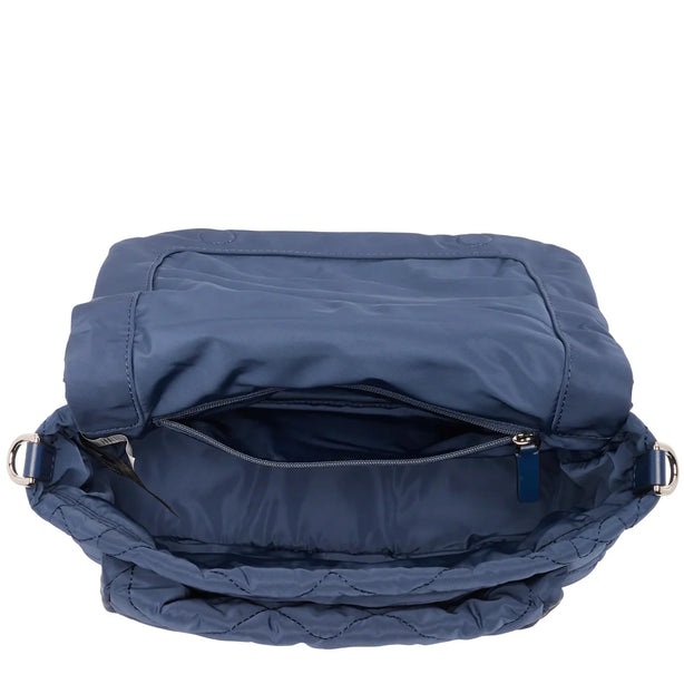 Marc Jacobs Quilted Nylon Flap Messenger Bag - Azure Blue 4F5HMS018H02