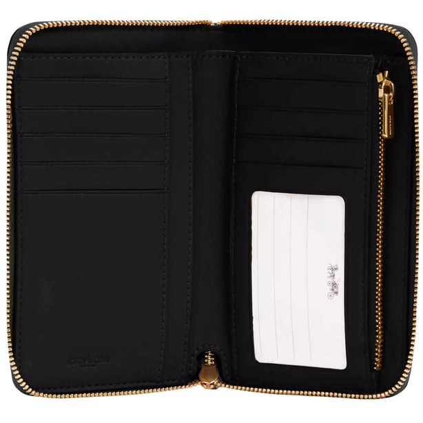Coach Medium Id Zip Wallet - Black C4124