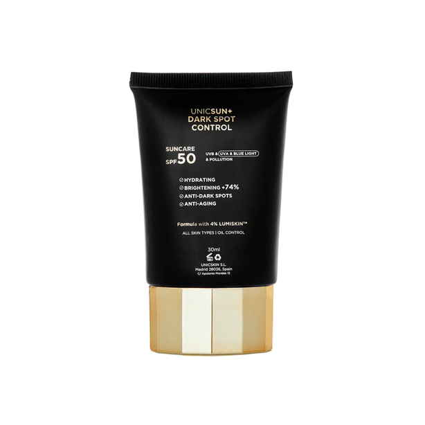 UNICSKIN UNICSUN+ DARK SPOT CONTROL SUNSCREEN SPF50 - NATURAL GLOW FINISH 30ML