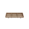 Shunta Melamine Rectangle 3-Divided/ Compartment Sauce Dish L19.5xW8.4xH2.4cm, Brown, Iwamatsu
