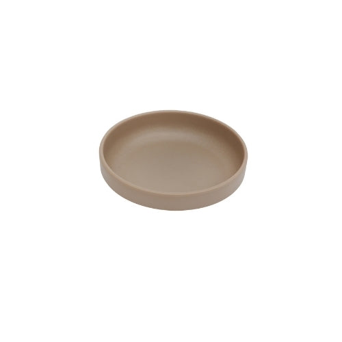 Shunta Melamine Round Side Dish Ø13.6xH3cm, Brown, Iwamatsu