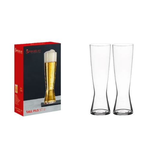 Spiegelau Pilsner Glass Ø6.4xH22cm, 425ml-15Oz, Set Of 2pieces, Beer Classics