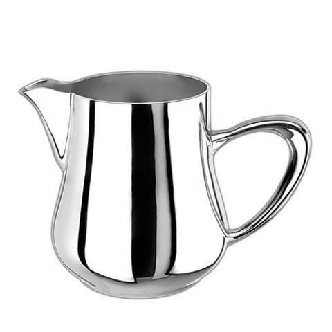 WNK Stainless Steel Oval Milk Jug L11xW6.1xH7.7cm, 0.15L