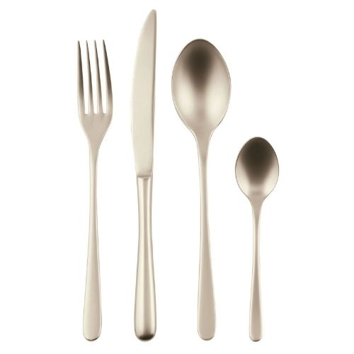 Sambonet Stainless Steel Cutlery Set, 24 Pieces, Antique Pvd Champagne, Taste