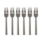 Sambonet Stainless Steel Cake Forks Set, 6 Pieces, Mirror Pvd 2Black, Neutra