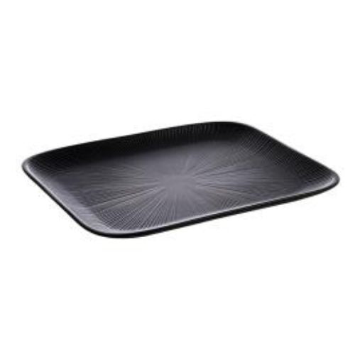 APS Melamine Gn 1/2 Tray L32.5xW26.5xH2.5cm, Black, Nero