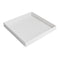 Poseidon Recycled Polystyrene Nestable Tray L12xW12xH1.5cm, Pearl White