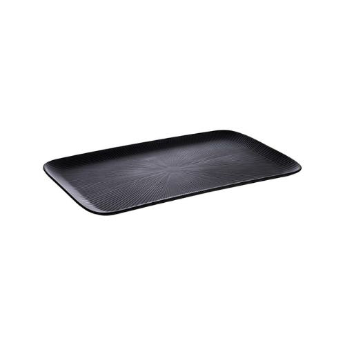 APS Melamine Gn 1/1 Tray L53xW32.5xH2.5cm, Black, Nero