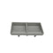 Shunta Melamine Rectangle 2-Divided/ Compartment Sauce Dish L13xW8.4xH2.4cm, Grey, Iwamatsu