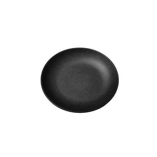 Shunta Melamine Round Plate Ø20.5xH2.3cm, Black, Iwamatsu