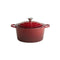 APS Enameled Cast Iron Round Casserole Ø28xH13cm, 6L, Red, 5 Stars