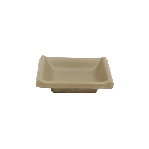 Shunta Melamine Rectangle Sauce Dish L9.1xW6.3xH2.5cm, Dark Beige, Iwamatsu