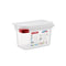 Araven Polypropylene Microwaveable Container Gn 1/9 With Airtight Lid L17.6xW10.8xH10cm 1L, Translucent