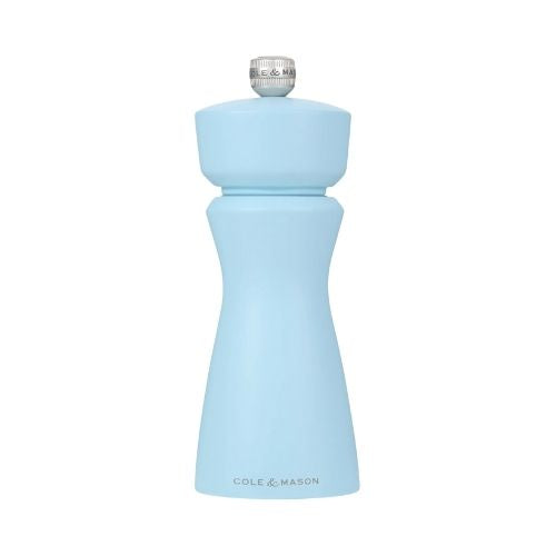Cole&Mason Wooden Salt & Pepper Mill 15cm, Blue Salt, Kenton