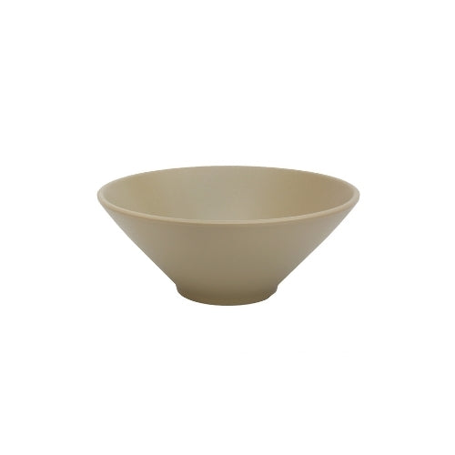 Shunta Melamine Round Bowl Ø22.5xH9.1cm, Dark Beige, Iwamatsu