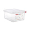 Araven Polypropylene Microwaveable Container Gn 1/2 With Airtight Lid L32.5xW26.5xH15cm 10L, Translucent