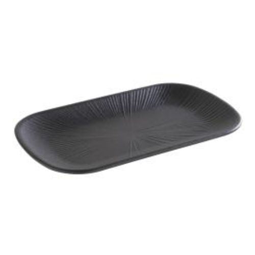 APS Melamine Gn 1/4 Tray L26.5xW16.2xH2.5cm, Black, Nero