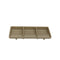 Shunta Melamine Rectangle 3-Divided/ Compartment Sauce Dish L19.5xW8.4xH2.4cm, Dark Beige, Iwamatsu