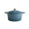 APS Enameled Cast Iron Round Casserole Ø28xH13cm, 6L, Turquoise, 5 Stars