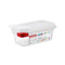 Araven Polypropylene Microwaveable Container Gn 1/9 With Airtight Lid L17.6xW10.8xH6.5cm 0.6L, Translucent