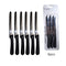 Steelcraft Steak Knife With Black Plc Handle L21.5cm, Round End, 6pieces/Pack