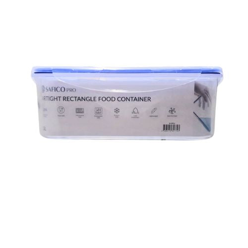 Safico Pro Polypropylene Airtight Rectangle Food Container L25xW18.5xH9cm, 2.5L