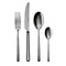 Sambonet Stainless Steel Cutlery Set, 24 Pieces, Mirror Pvd 2Black, Linear
