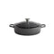 APS Enameled Cast Iron Round Low Casserole Ø28xH7cm, 3L, Anthracite, 5 Stars