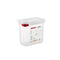 Araven Polypropylene Microwaveable Container Gn 1/9 With Airtight Lid L17.6xW10.8xH15cm 1.5L, Translucent