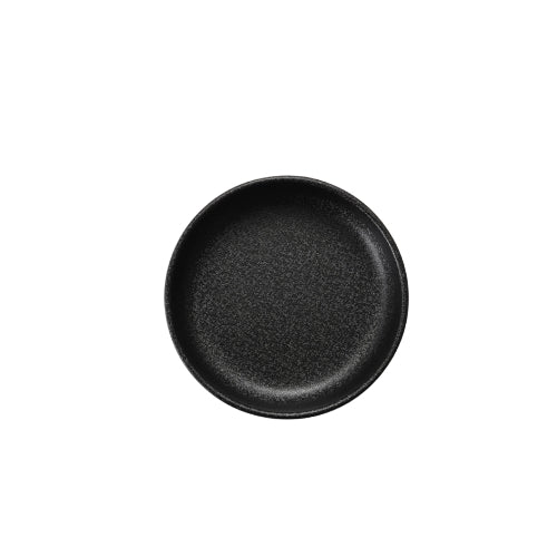 Shunta Melamine Round Sauce Dish Ø11.4xH2.8cm, Black, Iwamatsu