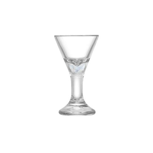 ToTT Polycarbonate Fluted Shot Glass Ø3.9xH6.9cm, 12ml, Clear
