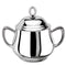 WNK Stainless Steel Oval Sugar Bowl With Cover L14xW8.2xH12.4cm, 0.25L
