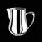 WNK Stainless Steel Oval Water Pitcher With Ice Guard L22.5xW14.1xH19.3cm, 2L