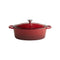 APS Enameled Cast Iron Oval Casserole L33xW25xH11cm, 5L, Red, 5 Stars